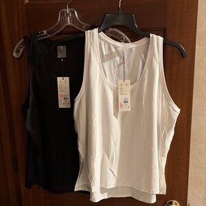 NWT Calia Scoop Neck Tanks (Black/White), Sz Large